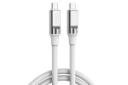 کابل شارژ USB ایکس او Type-C به Type-C مدل NB-Q252B با طول 1 متر رنگ سفید