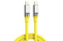 کابل شارژ USB ایکس او Type-C به Type-C مدل NB-Q252B با طول 1 متر رنگ زرد