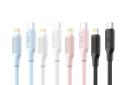 رنگ بندی کابل شارژ USB ایکس او Type-C به Lightning مدل NB-Q265A با طول 1 متر