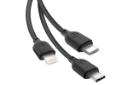 کانکتور کابل شارژ USB ایکس او Type-A به Type-C+Micro-USB+Lightning مدل NB103 با طول 1 متر