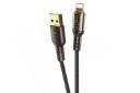 کابل شارژ USB ایکس او Type-A به Lightning مدل NB229 با طول 1 متر رنگ مشکی