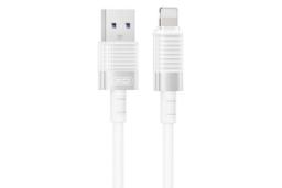 کابل شارژ USB ایکس او Type-A به Lightning مدل NB282 با طول 1 متر رنگ سفید