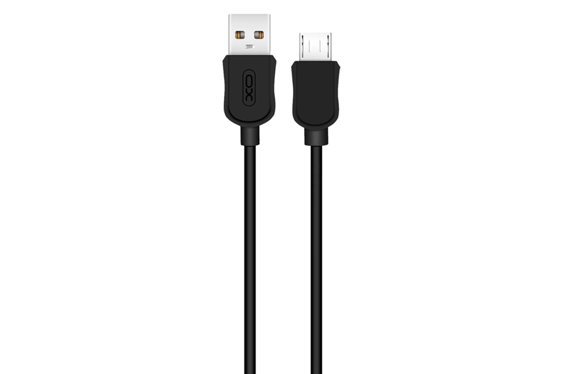 کابل شارژ USB ایکس او Type-A به Micro-USB مدل NB41 با طول 1 متر رنگ مشکی