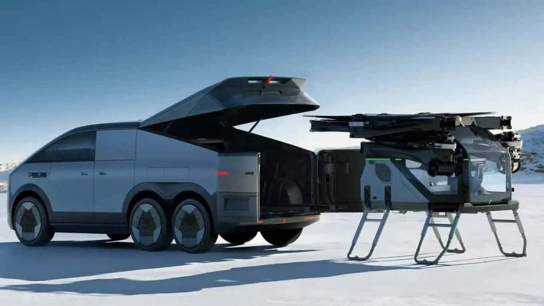 ون برقی ۶ چرخ xpeng خودرو پرنده evtol