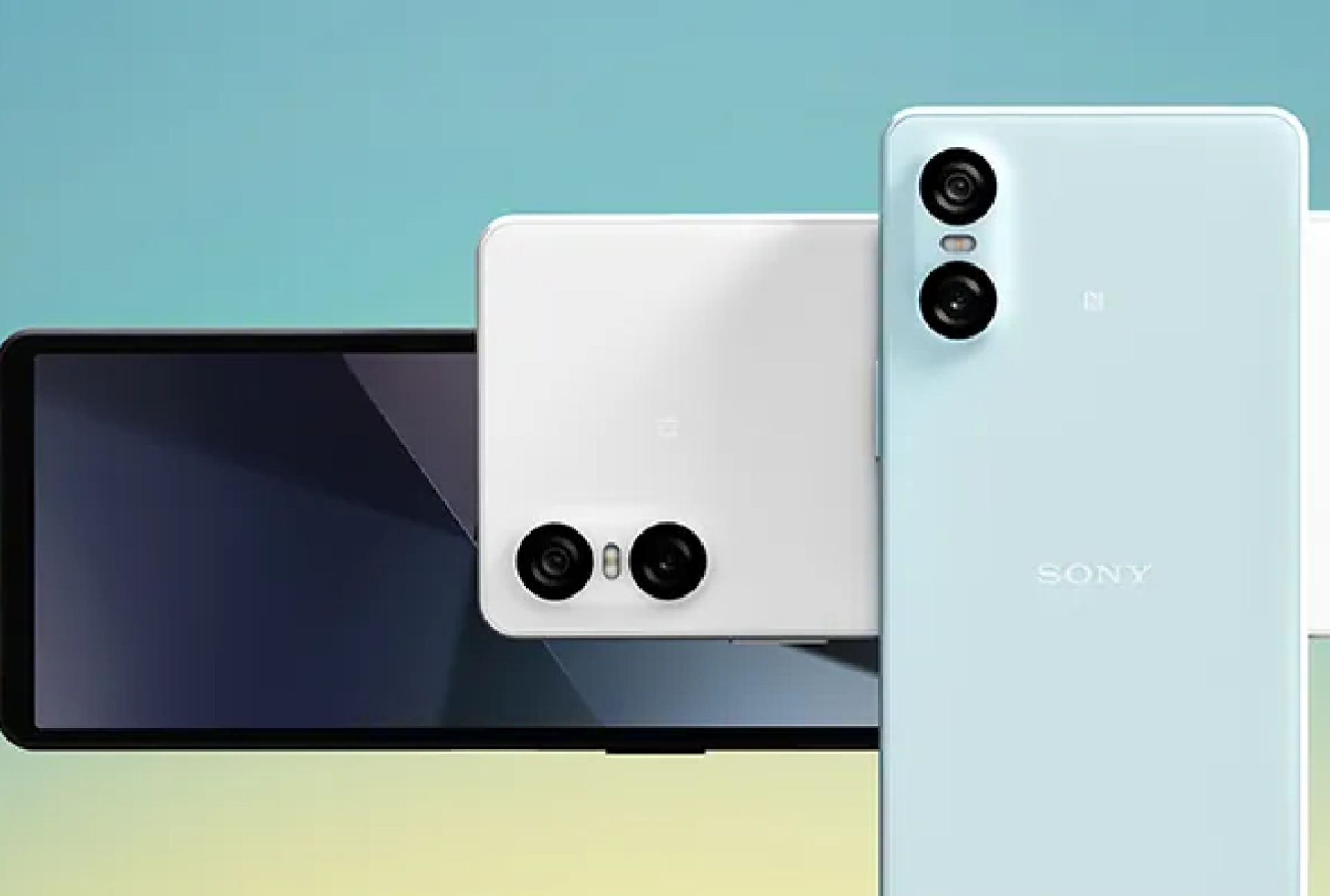 گوشی Xperia 10 VI در سه رنگ آبی، مشکی و سفید