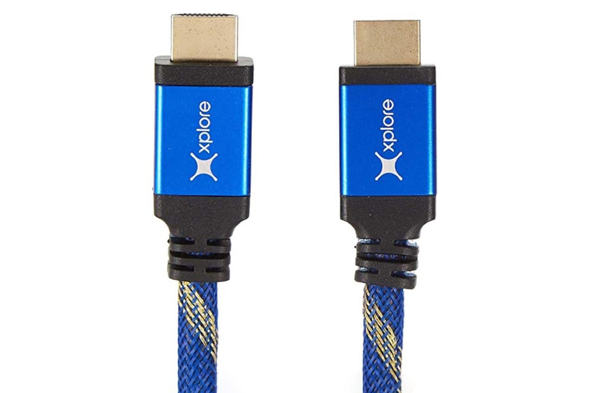 کابل HDMI اکسپلور HDMI XP-HD50 4K 60Hz با طول 5 متر آبی