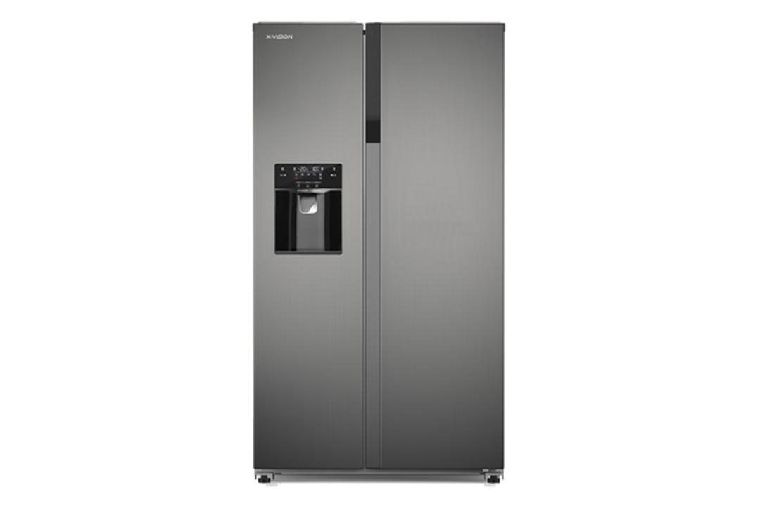 یخچال فریزر ایکس ویژن X.Vision HS550 نمای جلو رنگ خاکستری