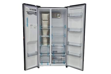 یخچال فریزر ایکس ویژن X.Vision HS550 نمای داخل رنگ خاکستری