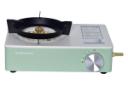 نمای جلوی اجاق سفری یانچوان YC-8502B با نمایش درجه تنظیم گرما و لوگو رنگ سبز