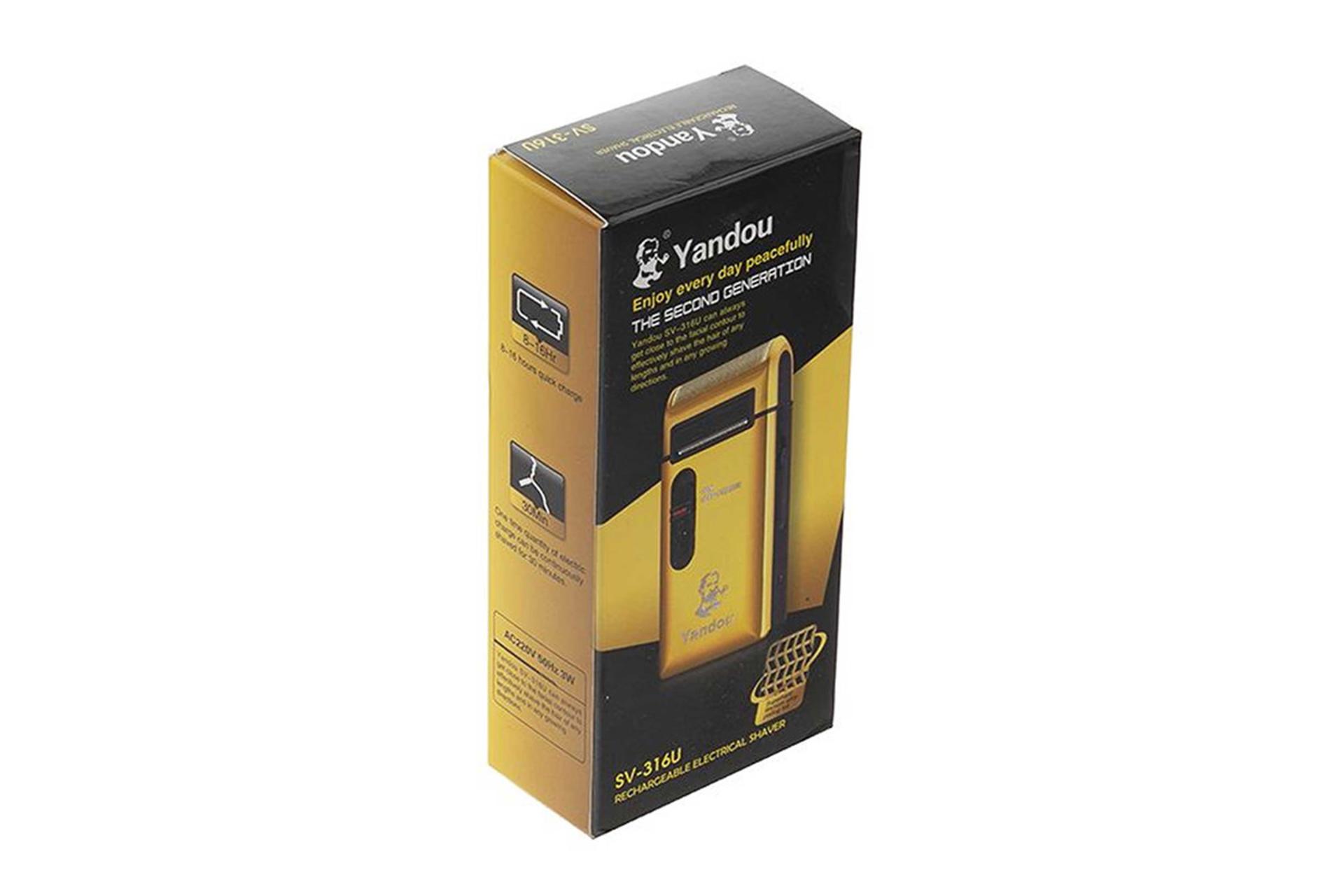 ماشین اصلاح یاندو Yandou SV-316U نمای بسته بندی