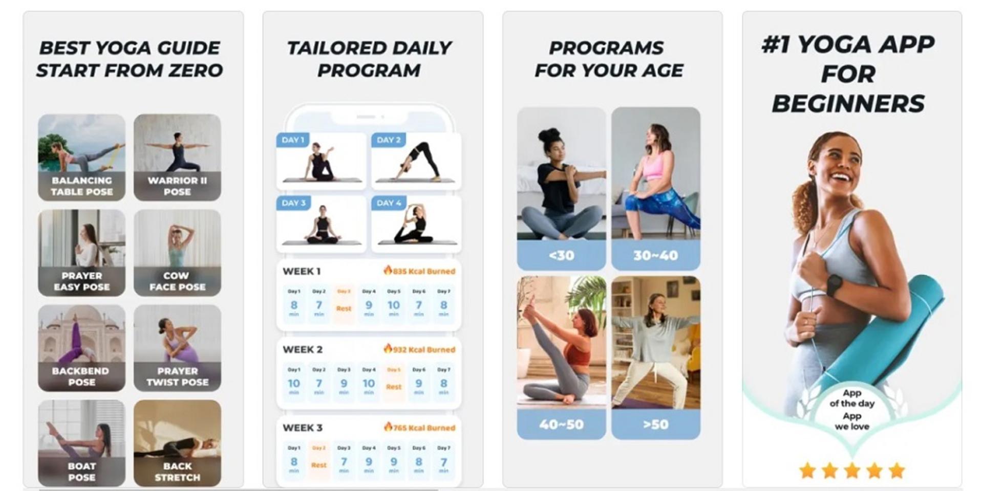 اپ یوگا  Yoga for Beginners | Mind&Body تمرین در منزل