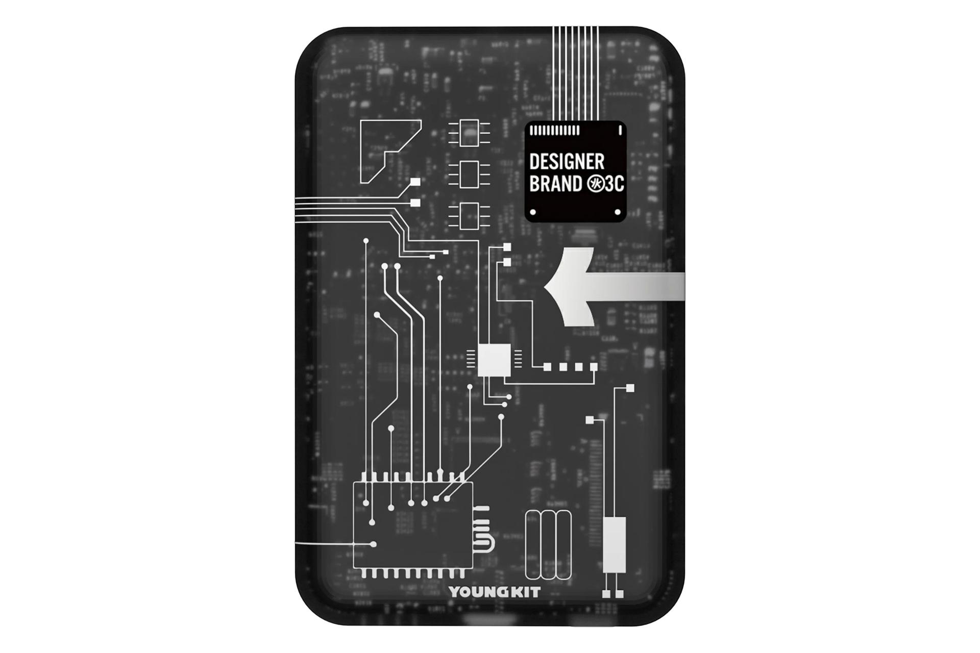 پاور بانک یانگ کیت Youngkit MagSafe Z02 Series 15W 5000mAh مشکی