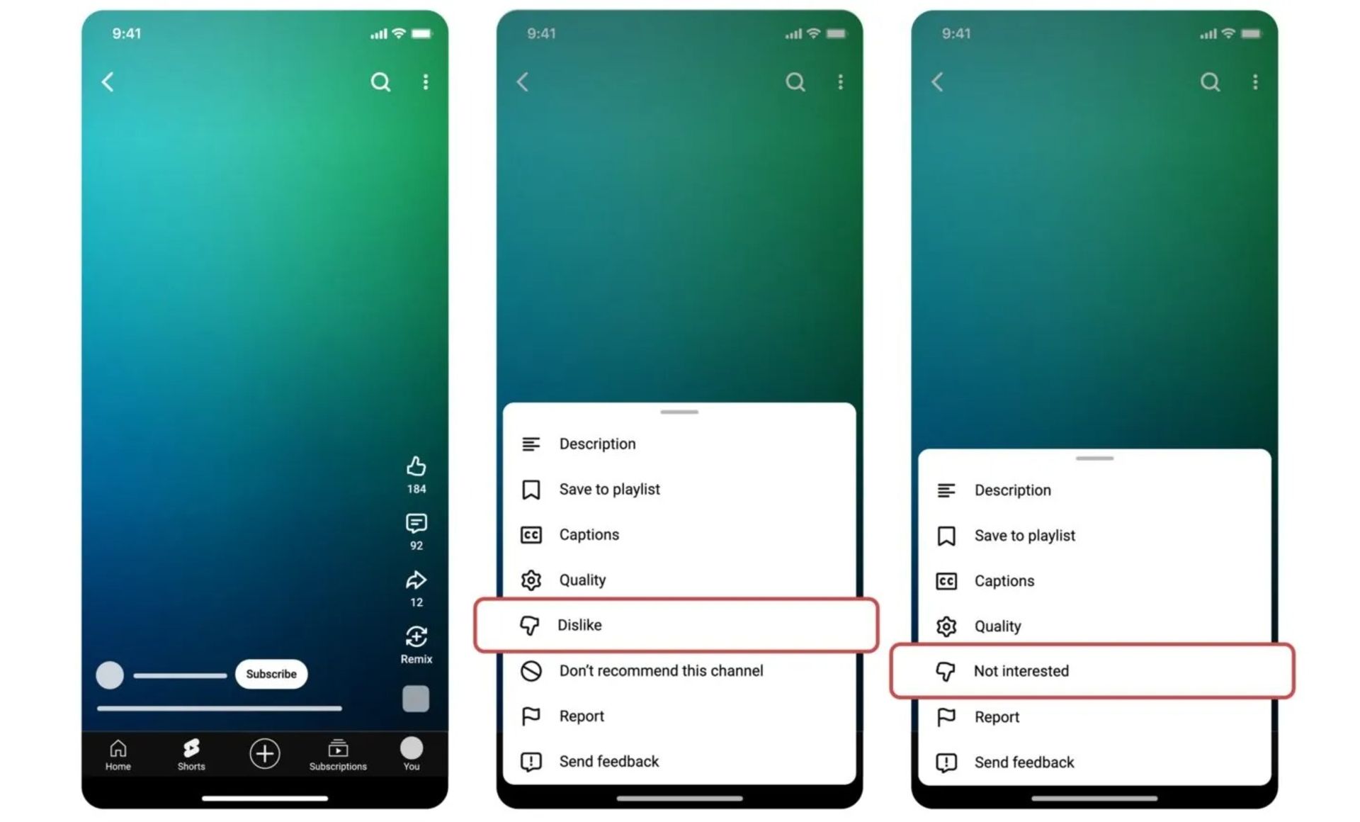 گزینه‌ی دیسلایک جدید یوتیوب