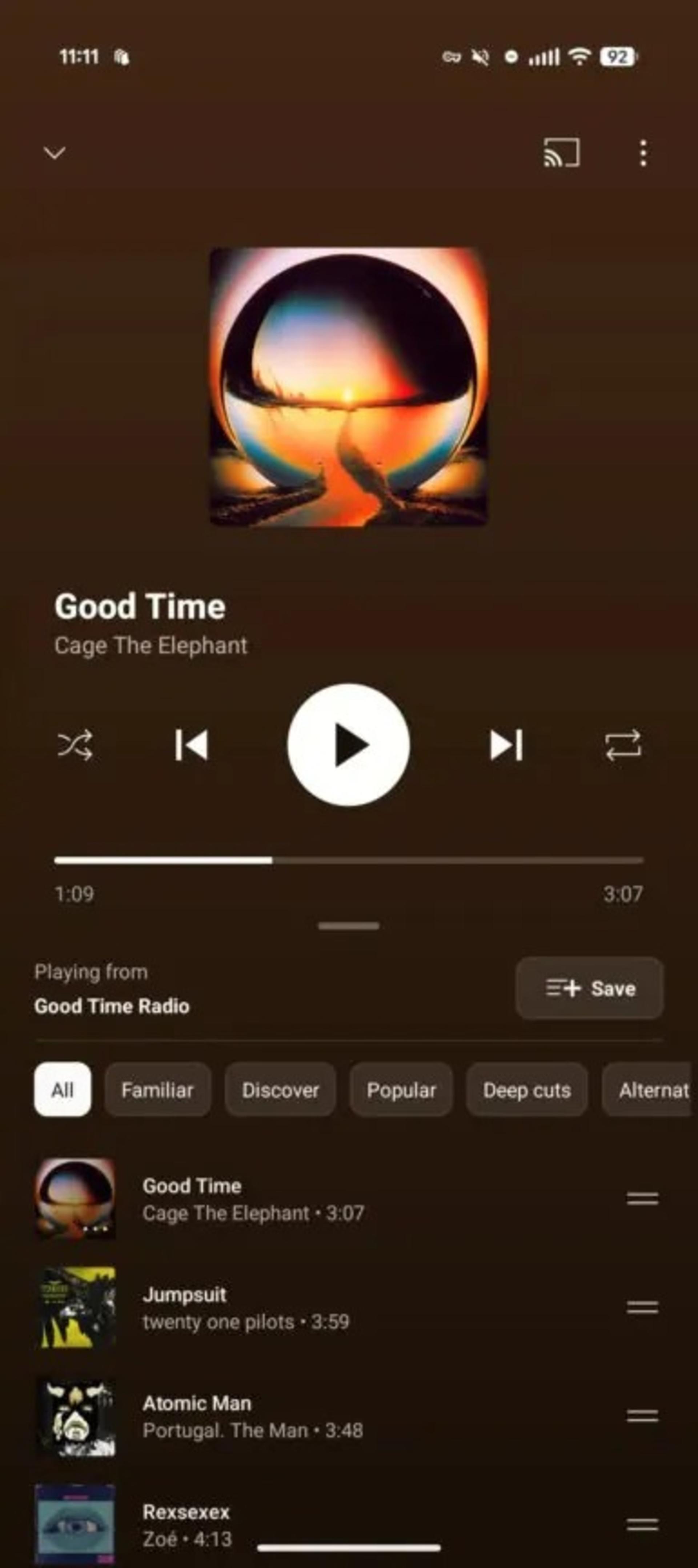 بازطراحی YouTube Music