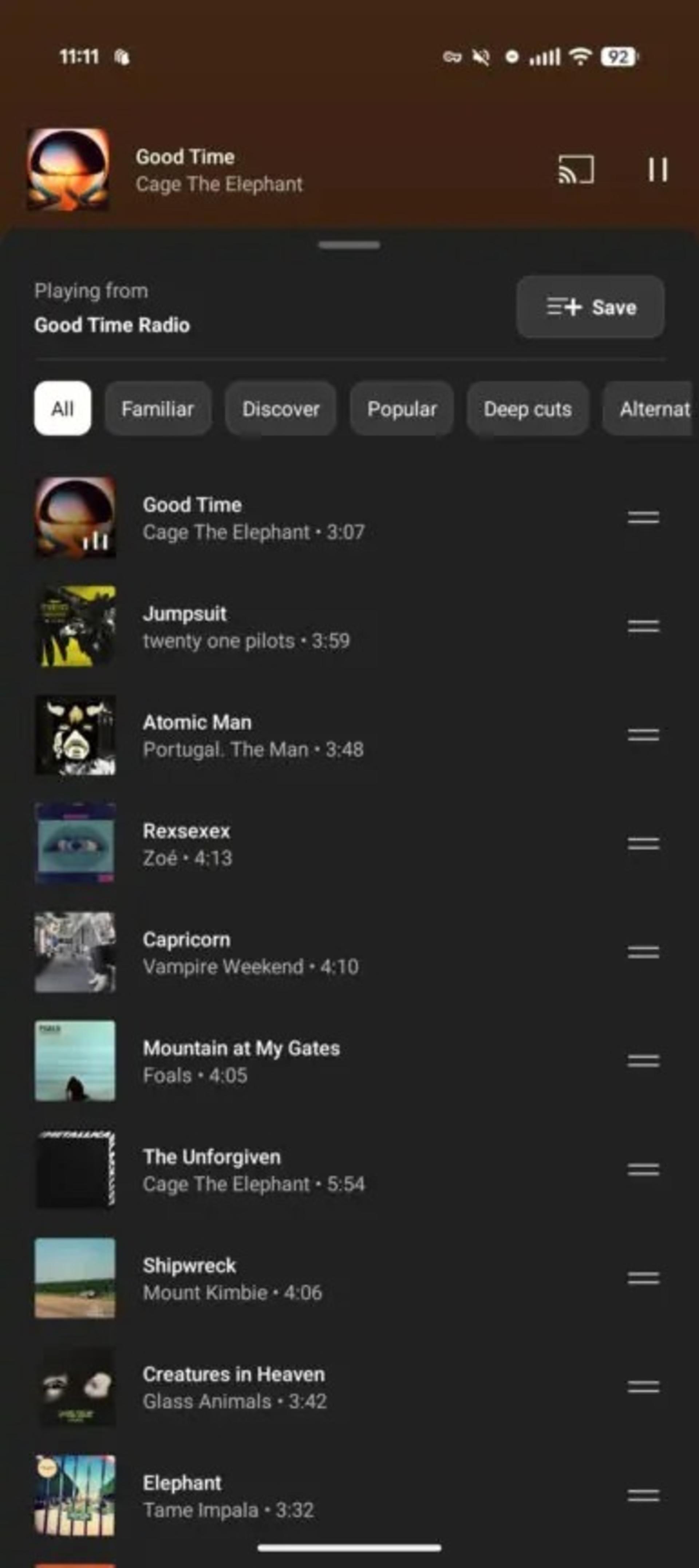بازطراحی YouTube Music