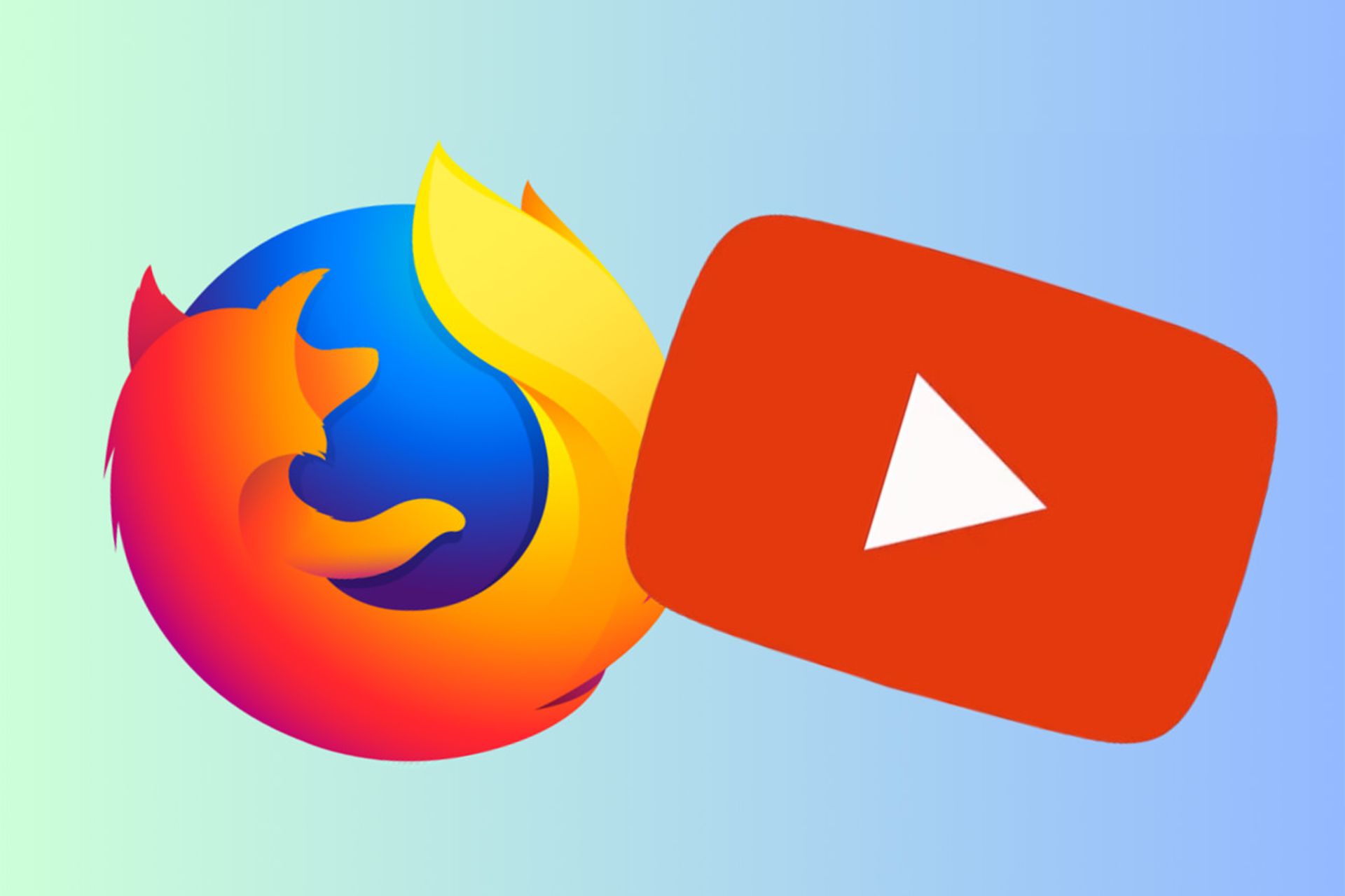 نمایش لوگوی یوتیوب و فایرفاکس