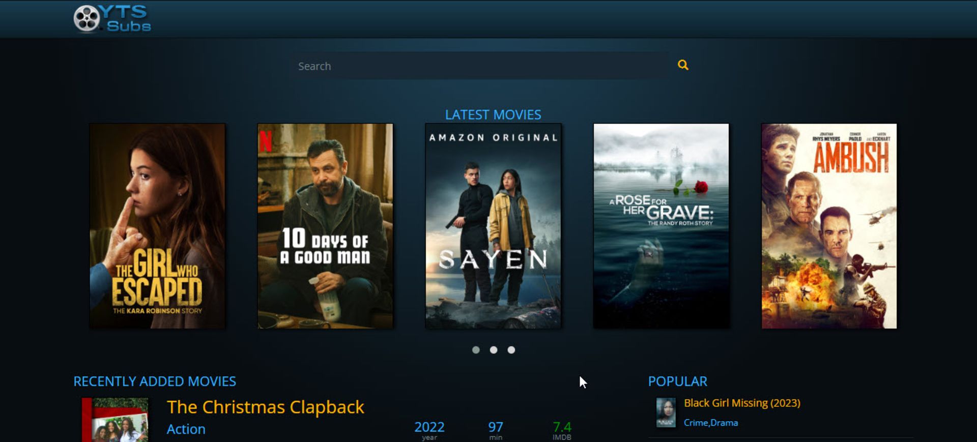 وب‌سایت دانلود زیرنویس yts-subs