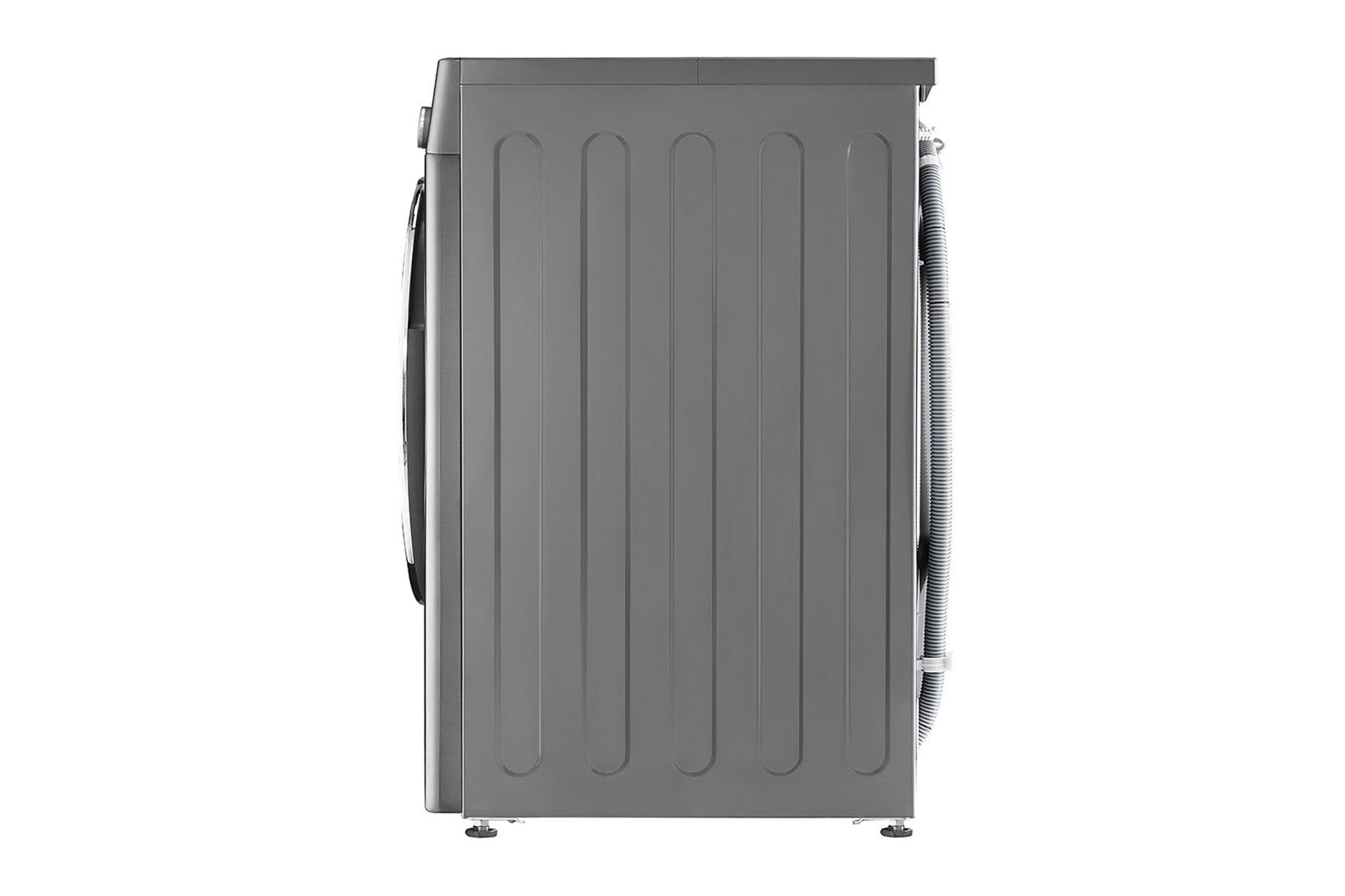 نمای کناری ماشین لباسشویی V500 نقره ای 