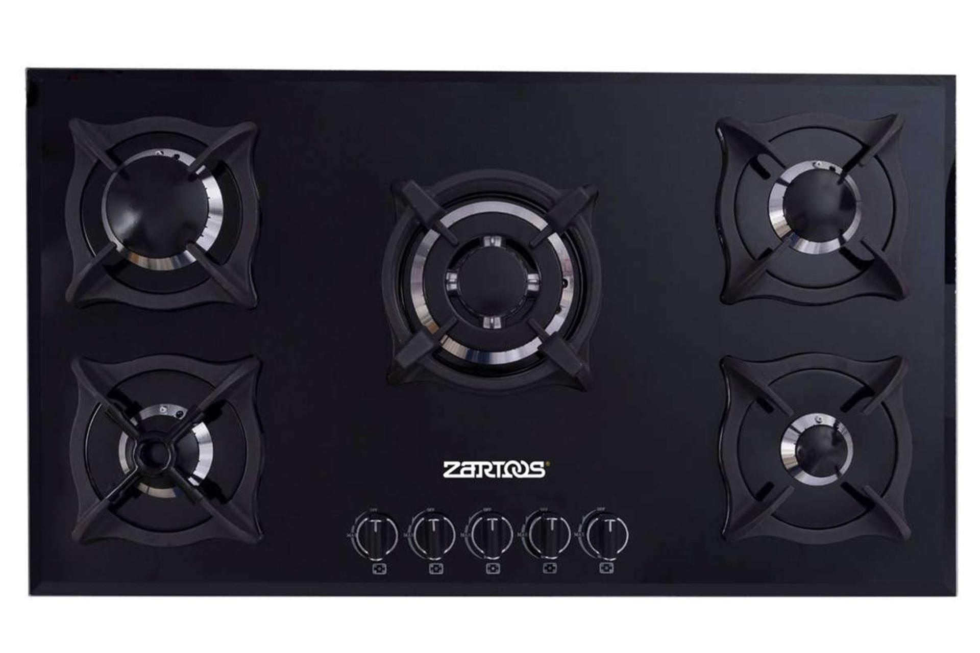 نمای بالای اجاق گاز صفحه ای زرتوس ZG5080