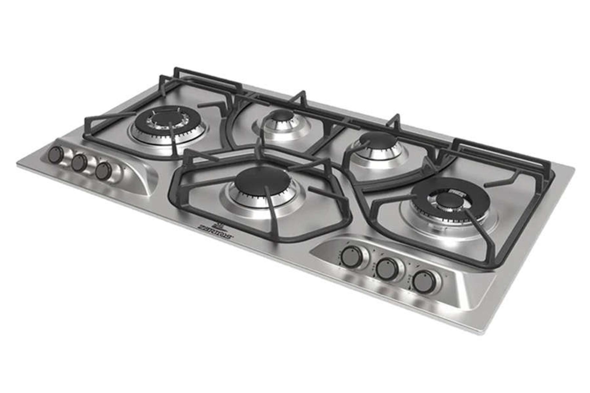 نمای سمت راست اجاق گاز صفحه ای زرتوس ZS5005