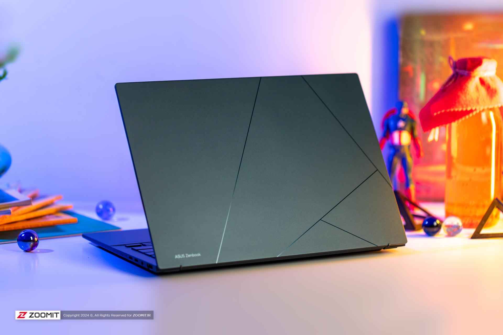 طراحی پشت لپ تاپ Zenbook 14 ایسوس