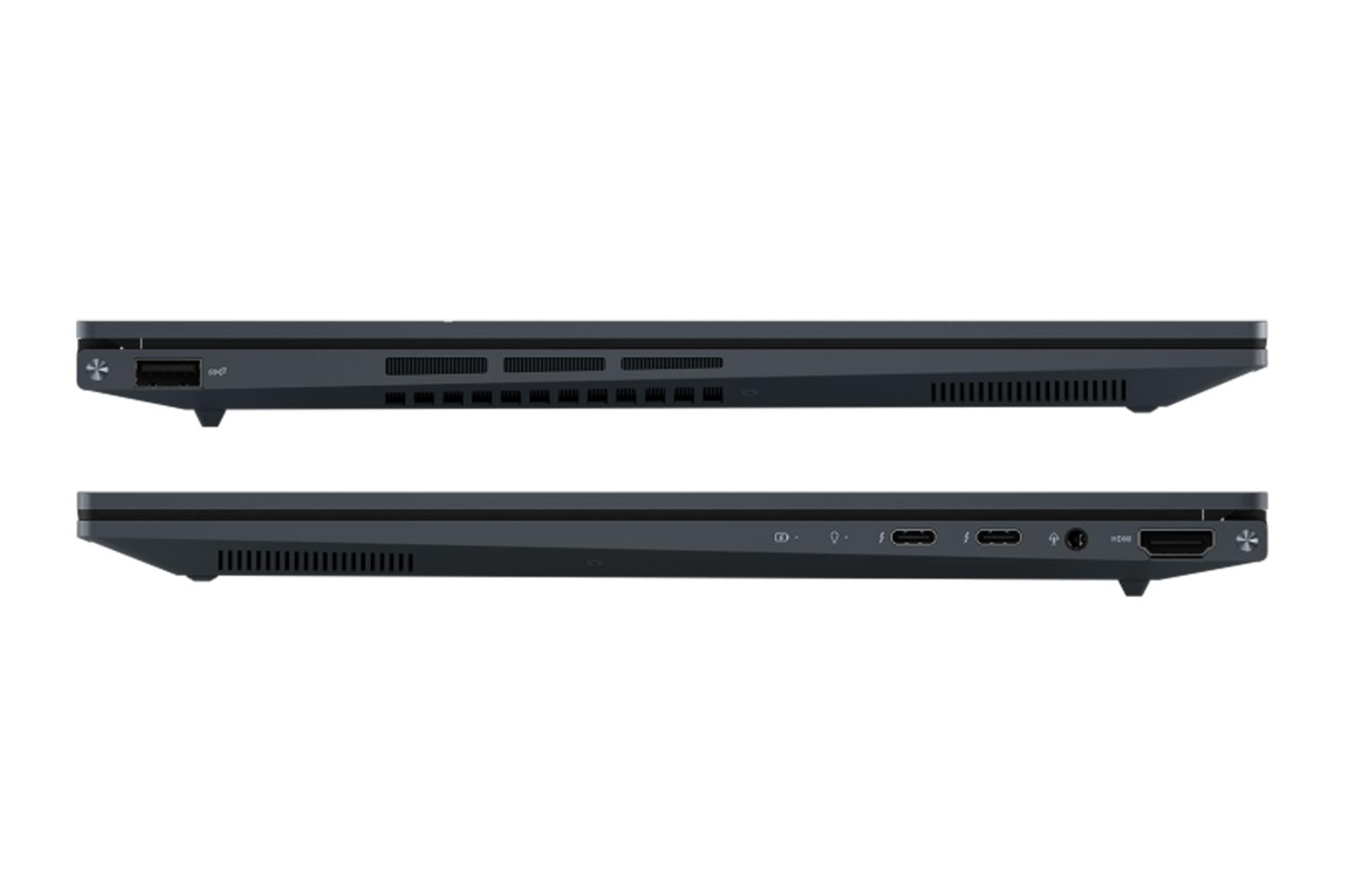 Zenbook-UX3404VA-نمای پورت های لپ تاپ