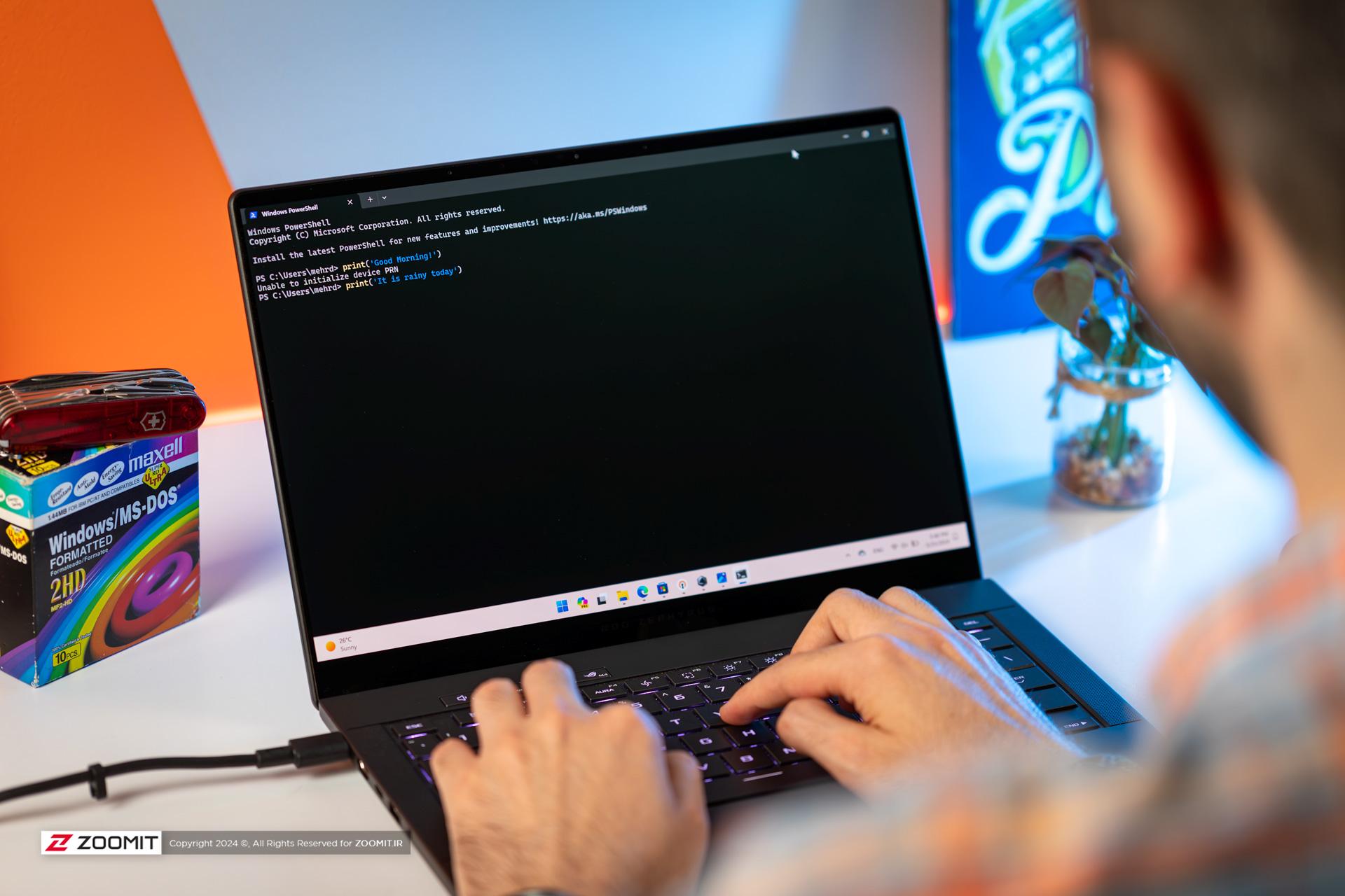 برنامه‌نویسی با لپ‌تاپ ایسوس Zephyrus G14 2024