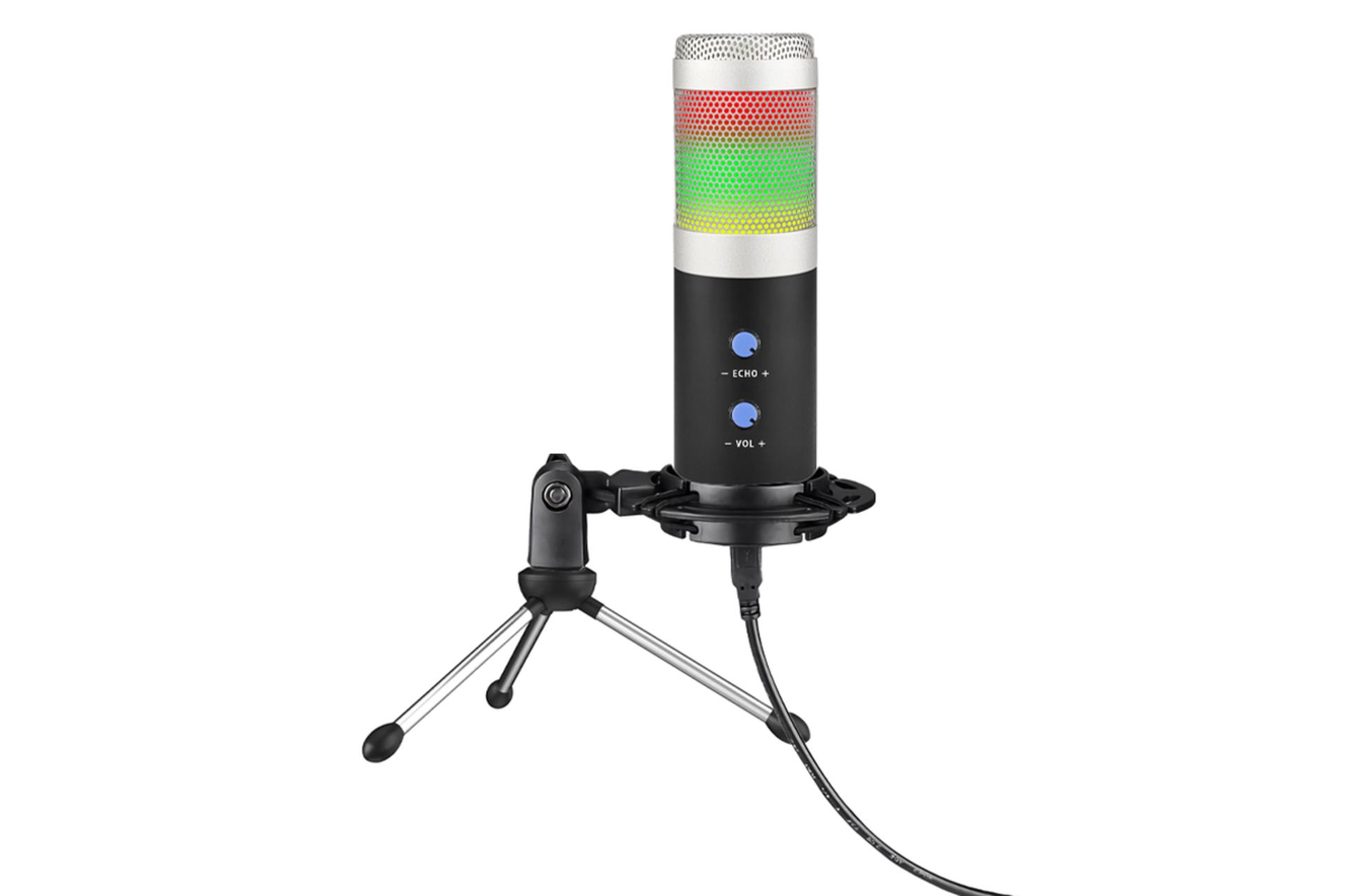 نورپردازی میکروفون زومی U830 RGB به همراه دکمه های کنترل