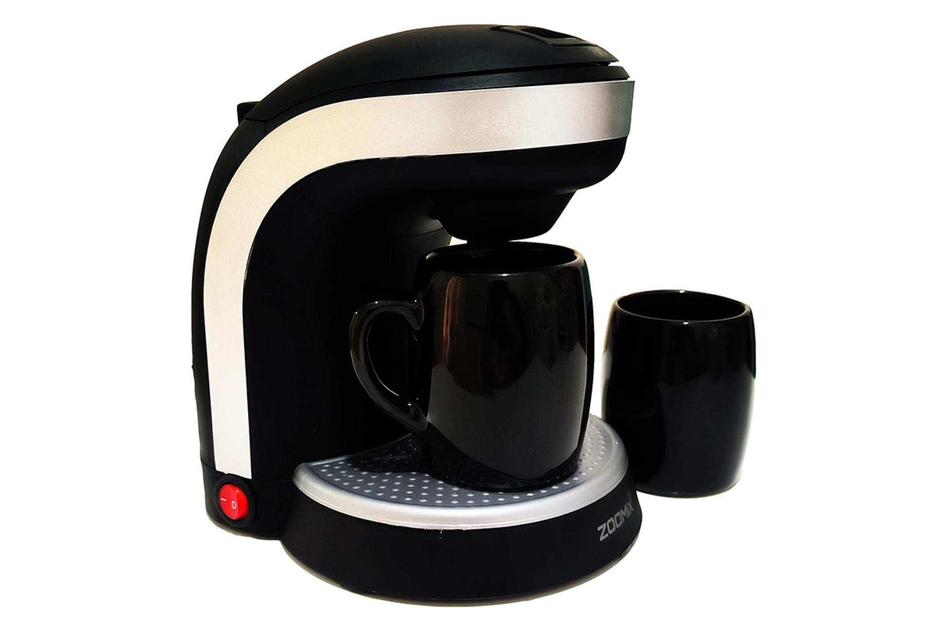 قهوه ساز زومیکس Zoomix ML-2019 نمای جلو و جانبی