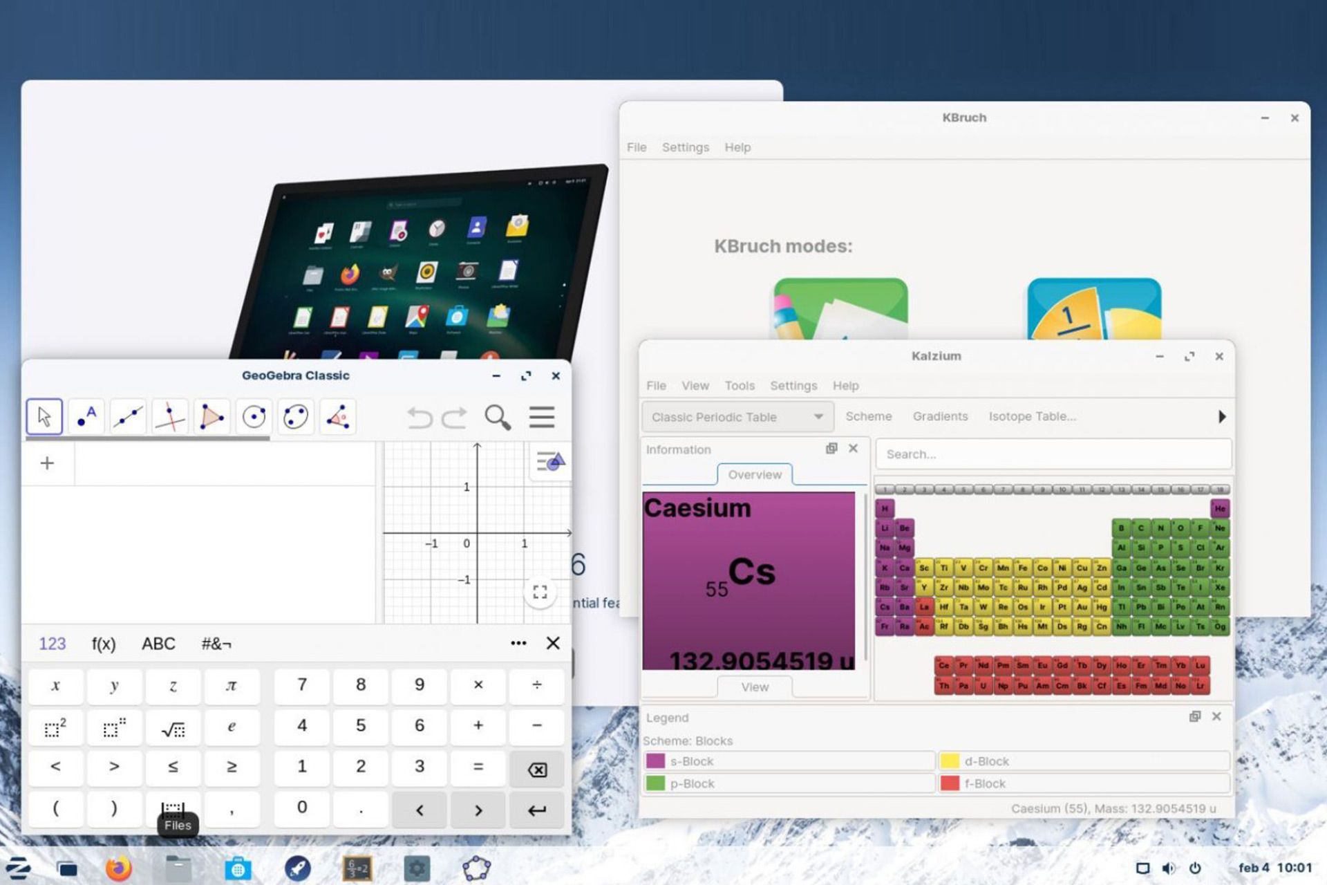 محیط سیستم عامل Zorin OS Education