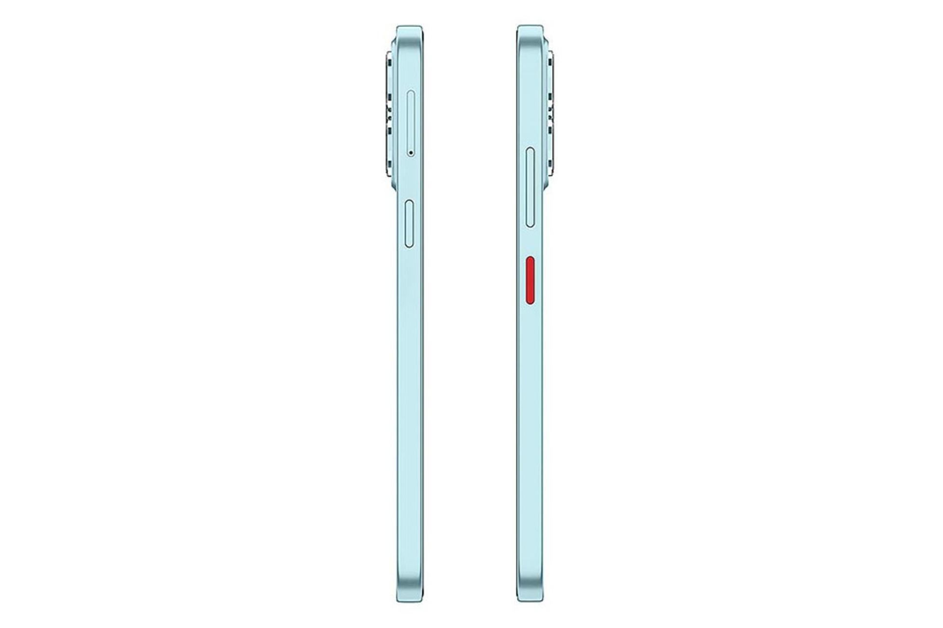 فریم گوشی موبایل بلید V80 Design زد تی ای آبی روشن / ZTE Blade V80 Design