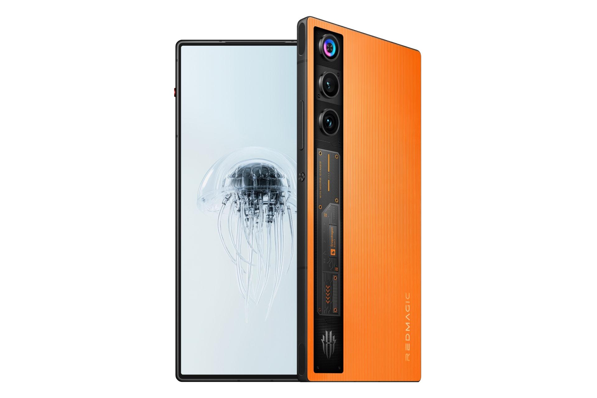 مرجع متخصصين ايران پنل جلو و پشت موبايل موبايل نوبيا رد مجيك 10 اير زد تي اي نارنجي / ZTE nubia RedMagic 10 Air