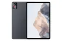 نمای کلی تبلت نوبیا تبلت پرو زد تی ای / ZTE nubia Tablet Pro با نمایشگر روشن و نمایش دوربین و لوگوی پنل پشت رنگ خاکستری